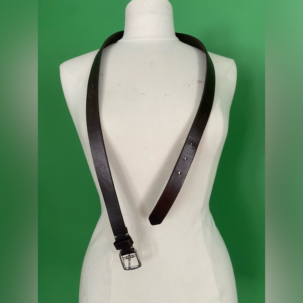 Vintage Coach brown leather belt extral large